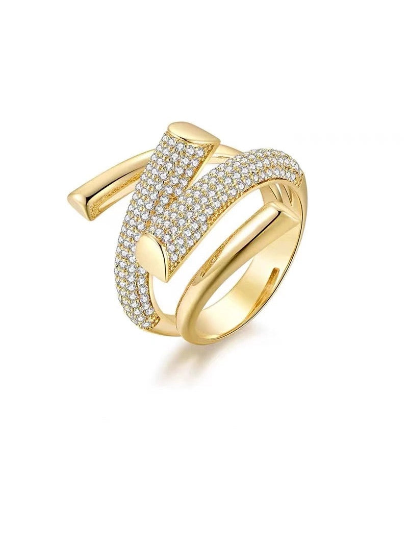 Pavé Adjustable Ring